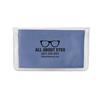 IMPRINTED Sky Blue Basic Microfiber Cloth-In-Case (100 per box / Minimum order - 5 boxes) 
